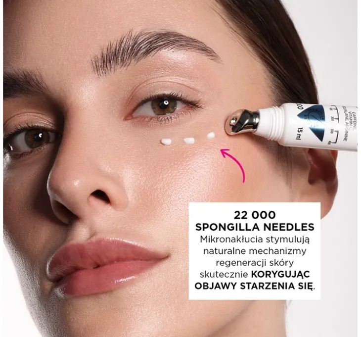 Eveline Cosmetics Super Needles Caffeine 30 mezo-serum pod oczy reduktor zmarszczek i objawów zmęczenia 15 ml