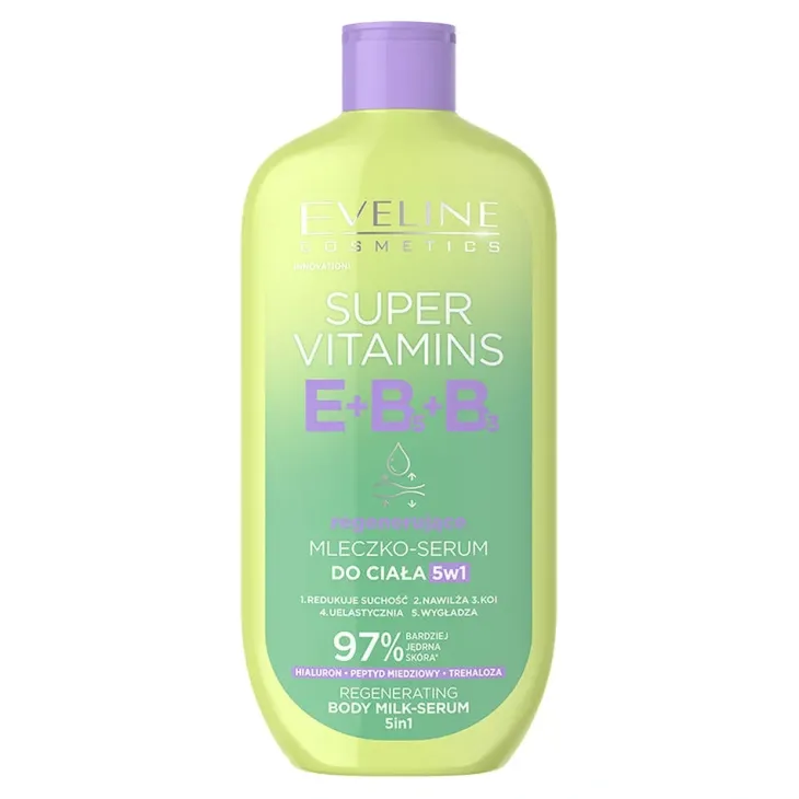 Eveline Cosmetics Super Vitamins regenerujące mleczko–serum do ciała 350 ml