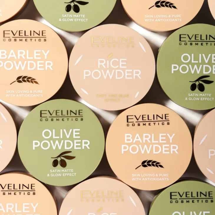 Eveline Cosmetics sypki puder do twarzy z ekstraktem z liści i nasion oliwki 8 g