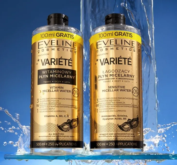 Eveline Cosmetics Variété łagodzący płyn micelarny 500 ml