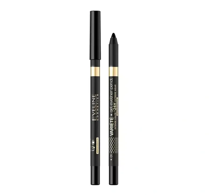 Eveline Cosmetics Variété żelowa kredka do oczu matowa 01 Pure Black 1,3 g