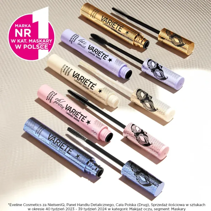 Eveline Cosmetics Variété Lashes Show pogrubiająco-wydłużający tusz do rzęs 10 ml