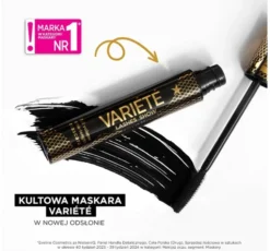 Eveline Cosmetics Variété Lashes Show pogrubiająco-wydłużający tusz do rzęs Extra Black 10 ml
