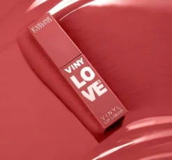 Eveline Cosmetics Vinylove długotrwała pomadka w płynie z winylowym wykończeniem 04 Peachy 4 ml