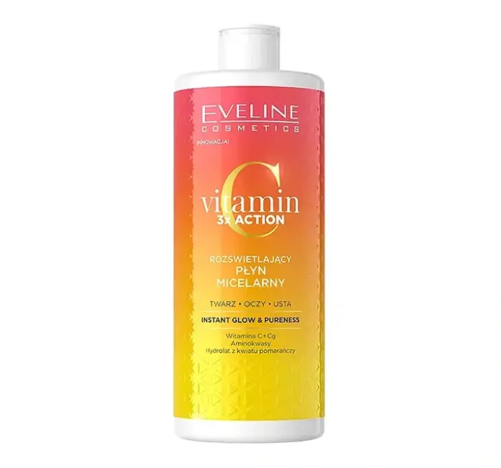 Eveline Cosmetics Vitamin C 3 x Action rozświetlający płyn micelarny 500 ml