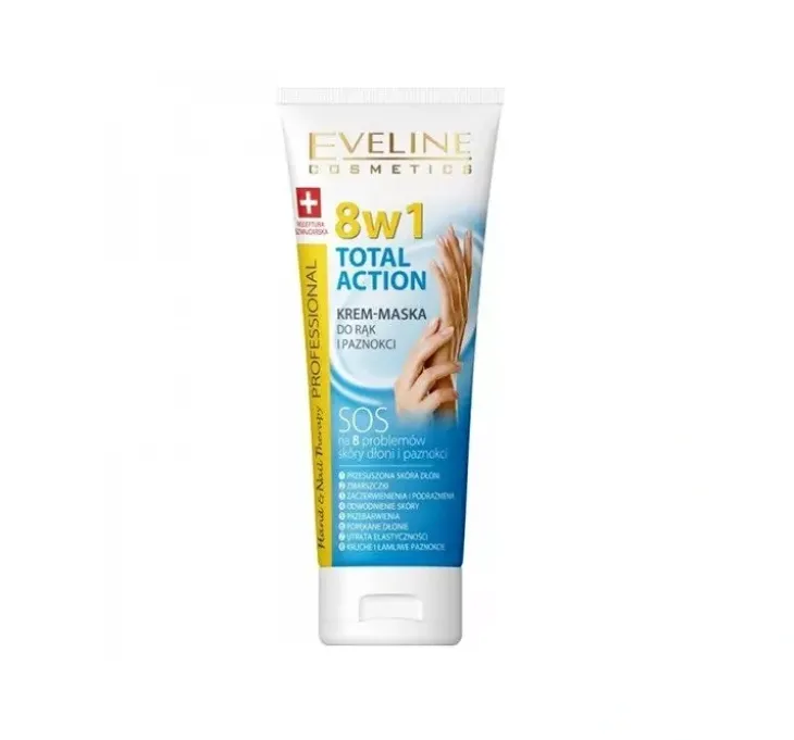 Eveline Cosmetics 8w1 krem-maska do rąk i paznokci 75 ml