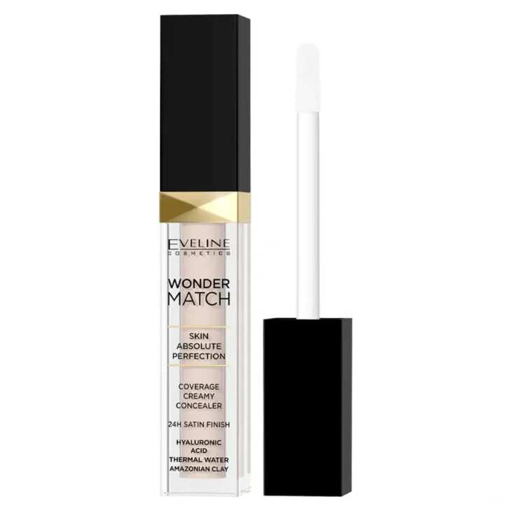 Eveline Cosmetics Wonder Match kryjący korektor w płynie 00 Ivory 6,8 ml