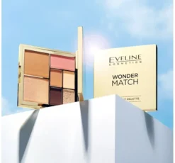 Eveline Cosmetics Wonder Match paleta do makijażu oczu i konturowania twarzy 14 g