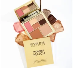 Eveline Cosmetics Wonder Match paleta do makijażu oczu i konturowania twarzy 14 g