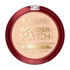 Eveline Cosmetics Wonder Match satynowy puder do twarzy o ultralekkiej formule 7 g