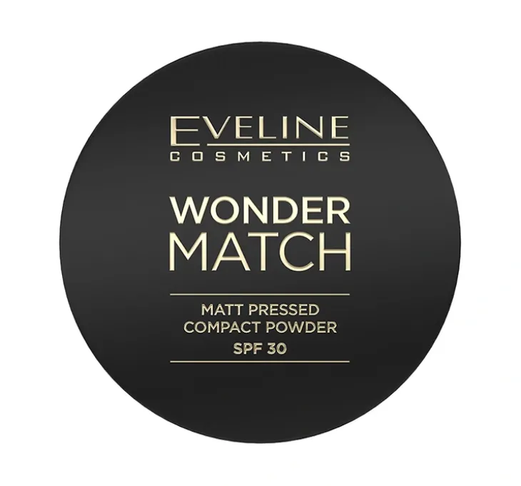 Eveline Cosmetics Wonder Match matowy puder prasowany z filtrem ochronnym SPF30 02 Medium Beige 8 g