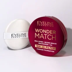 Eveline Cosmetics Wonder Match kryjący podkład cushion z niacynamidem i kwasem hialuronowym 04W Beige 15 g