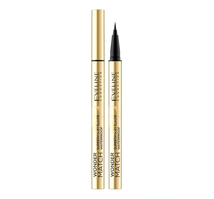 Eveline Cosmetics Wonder Match wodoodporny eyeliner w pisaku Deep Black