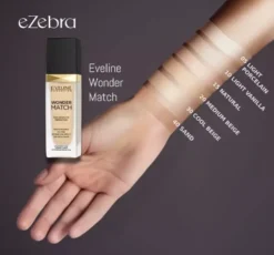 Eveline Cosmetics Wonder Match luksusowy podkład wygładzający 10 Light Vanilla 30 ml
