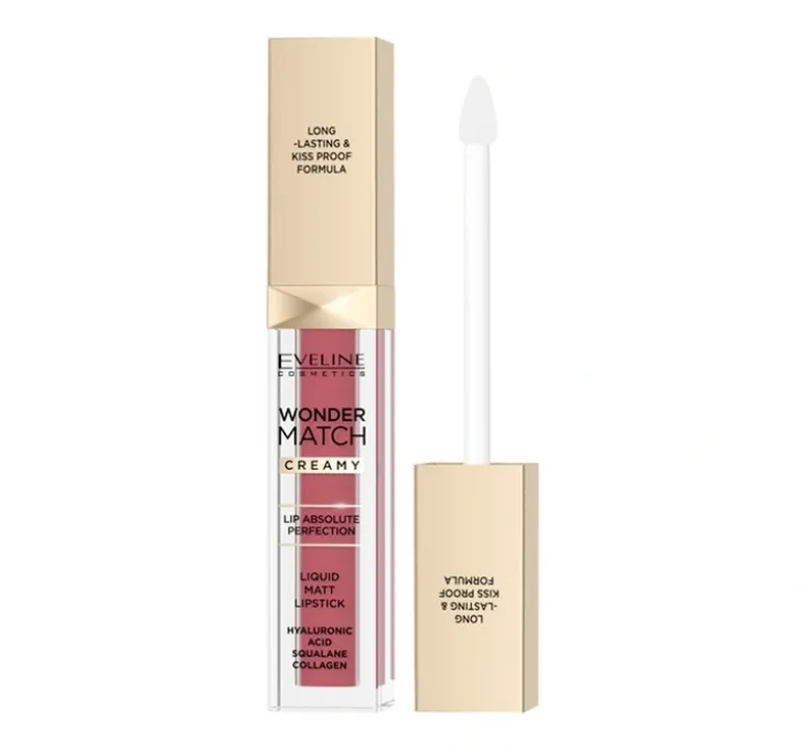 Eveline Cosmetics Wonder Match matowa pomadka w płynie 08 Cashmere Rose 6,8 ml