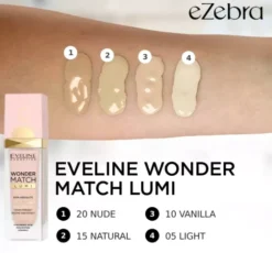 Eveline Cosmetics Wonder Match Lumi luksusowy podkład rozświetlający 05 Light 30 ml