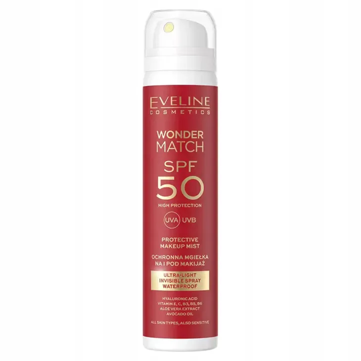 Eveline Cosmetics Wonder Match ultralekka mgiełka ochronna na i pod makijaż SPF50 75 ml