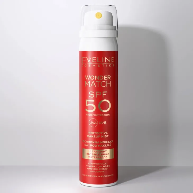 Eveline Cosmetics Wonder Match ultralekka mgiełka ochronna na i pod makijaż SPF50 75 ml