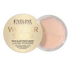 Eveline Cosmetics Wonder Show sypki puder do twarzy i ciała Maxi Glam 6 g