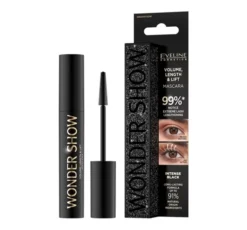 Eveline Cosmetics Wonder Show pogrubiająco-wydłużający tusz do rzęs Intense Black 7 ml