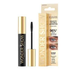 Eveline Cosmetics Wonder Show pogrubiająco-rozdzielający tusz do rzęs Intense Black 7 ml