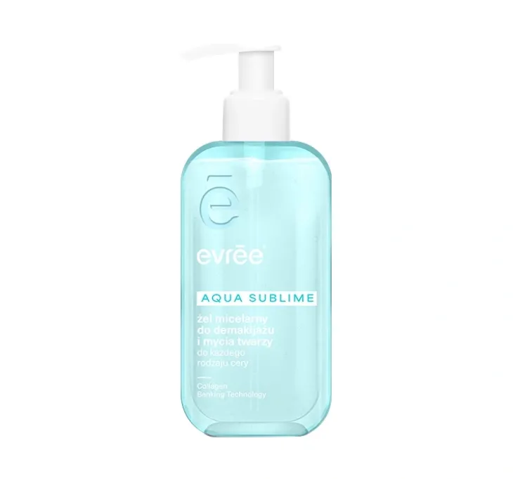 Evree Aqua Sublime żel micelarny do demakijażu i mycia twarzy 200 ml