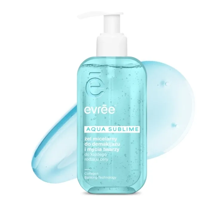 Evree Aqua Sublime żel micelarny do demakijażu i mycia twarzy 200 ml