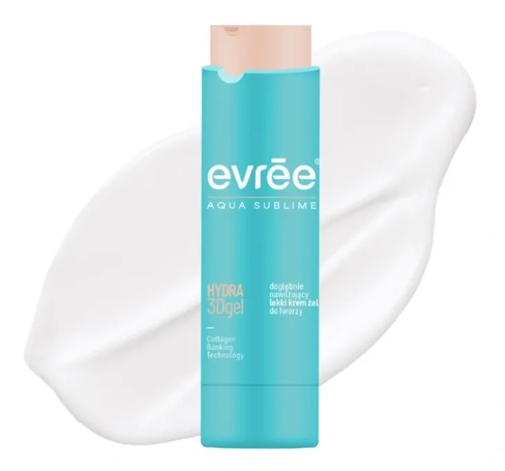 Evree Aqua Sublime Hydra 3D Gel dogłębnie nawilżający lekki krem-żel do twarzy 45 ml