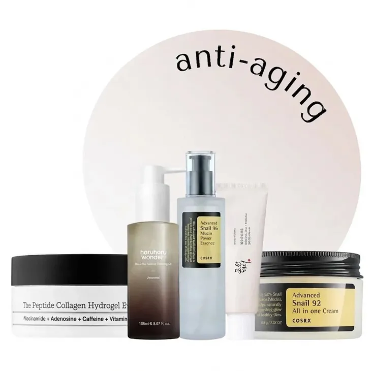 eZebra K-Beauty Set Anti-aging zestaw koreańskich kosmetyków przeciwstarzeniowych