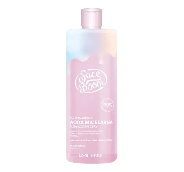 Face Boom oczyszczająca woda micelarna Zaradna Wizjonerka 500 ml