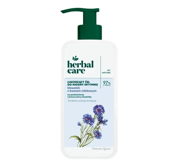 Farmona Herbal Care łagodzący żel do higieny intymnej Bławatek i Kwas Mlekowy 330 ml