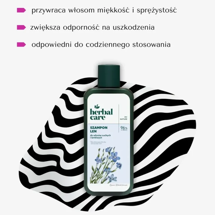 Farmona Herbal Care szampon do włosów suchych i łamliwych Len 330 ml