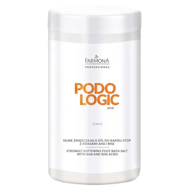 Farmona Professional Podologic silnie zmiękczająca sól do kąpieli stóp z kwasami AHA i BHA 1250 g