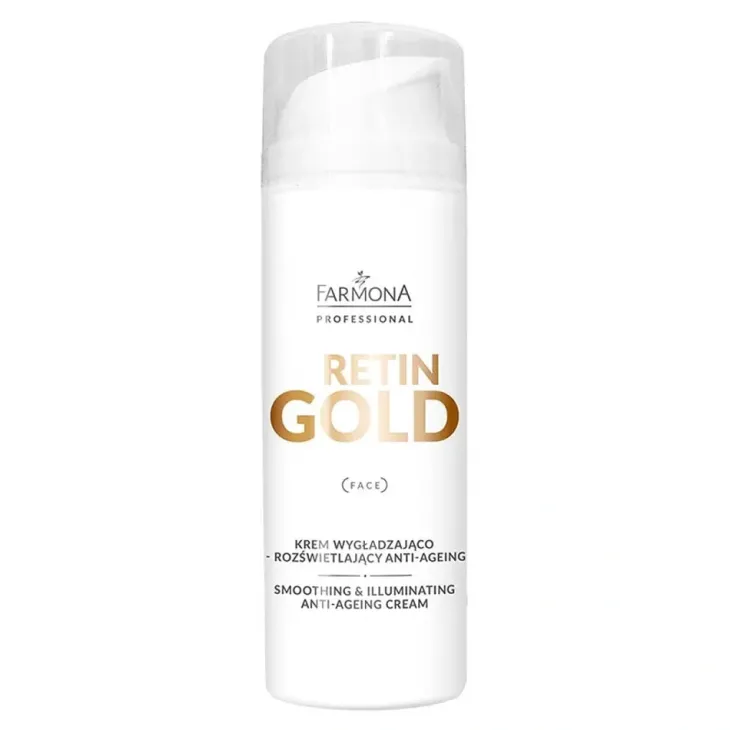 Farmona Professional Retin Gold wygładzająco-rozświetlający krem do twarzy anti-ageing 150 ml