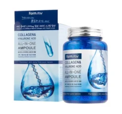 Farmstay Collagen&Hyaluronic Acid serum ampułka do twarzy z kwasem hialuronowym i kolagenem 250 ml