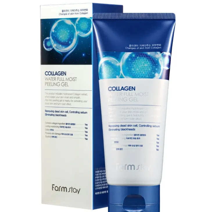 Farmstay Collagen kolagenowy żel peelingujący do twarzy 180 ml
