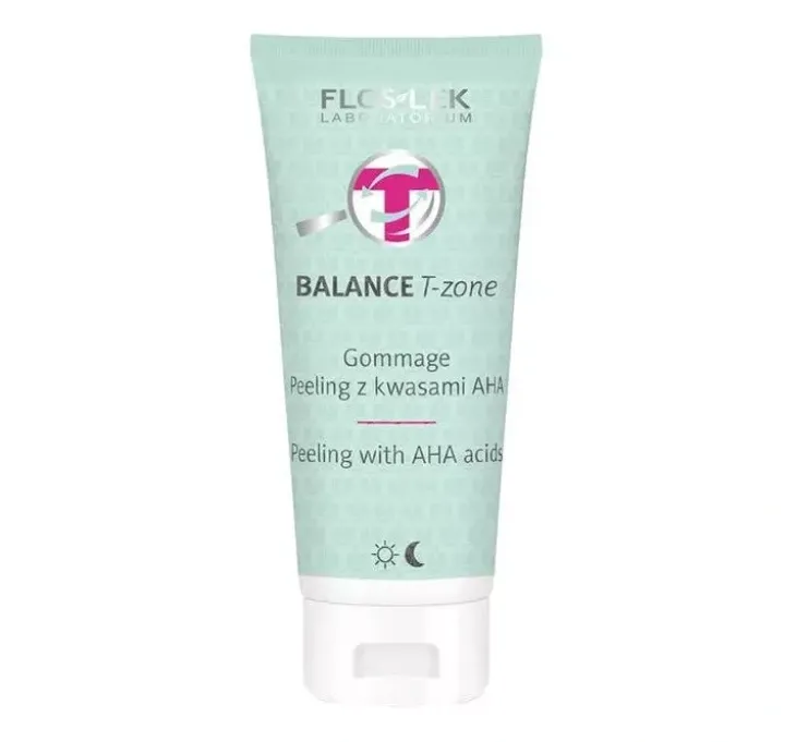 Floslek Balance T-Zone Gommage peeling z kwasami AHA 125 g