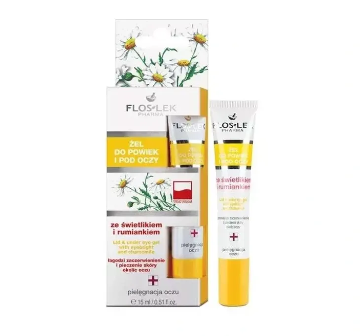 Floslek żel do powiek i pod oczy Świetlik, Rumianek 15 ml