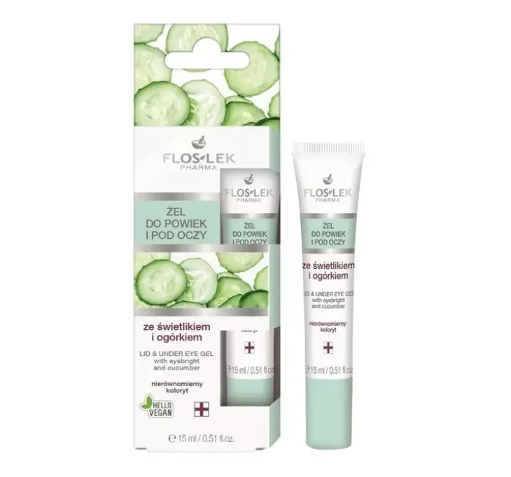 Floslek żel do powiek i pod oczy Świetlik i Ogórek 15 ml