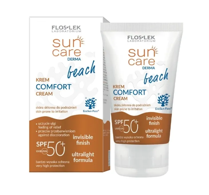Floslek Sun Care Derma Beach Comfort krem do twarzy i ciała SPF50+ 50 ml
