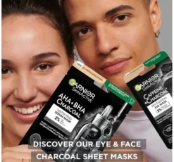 Garnier Charcoal Caffeine płatki pod oczy 2 sztuki