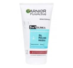 Garnier Czysta Skóra żel peeling maseczka 3w1 150 ml