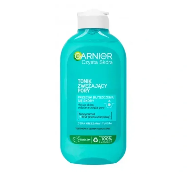 Garnier Czysta Skóra matujący tonik do twarzy zwężający pory 200 ml
