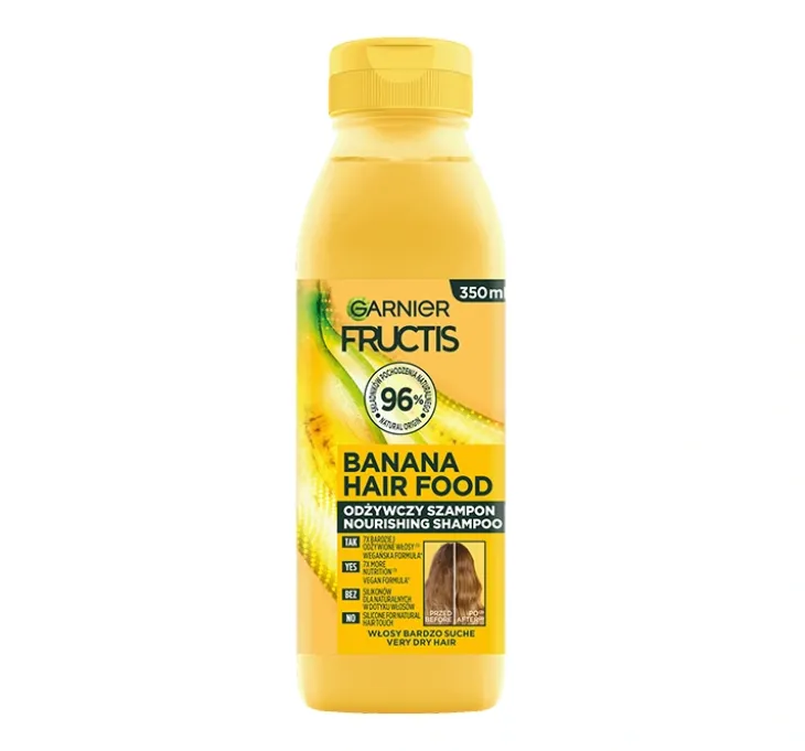 Garnier Fructis Banana Hair Food odżywczy szampon do włosów 350 ml