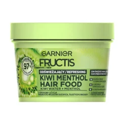 Garnier Fructis Hair Food odświeżająca maska do włosów suchych Kiwi Mentol 400 ml