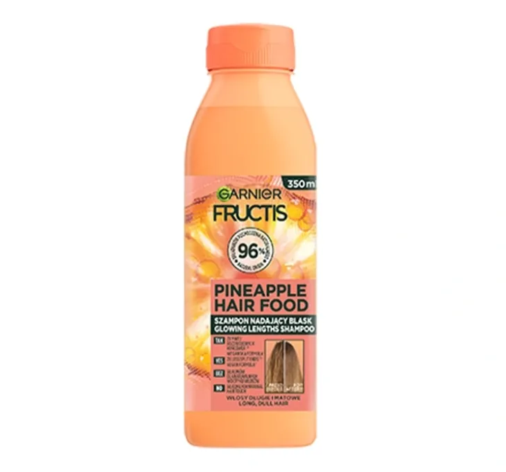 Garnier Fructis Hair Food Pineapple szampon do włosów długich i matowych 350 ml