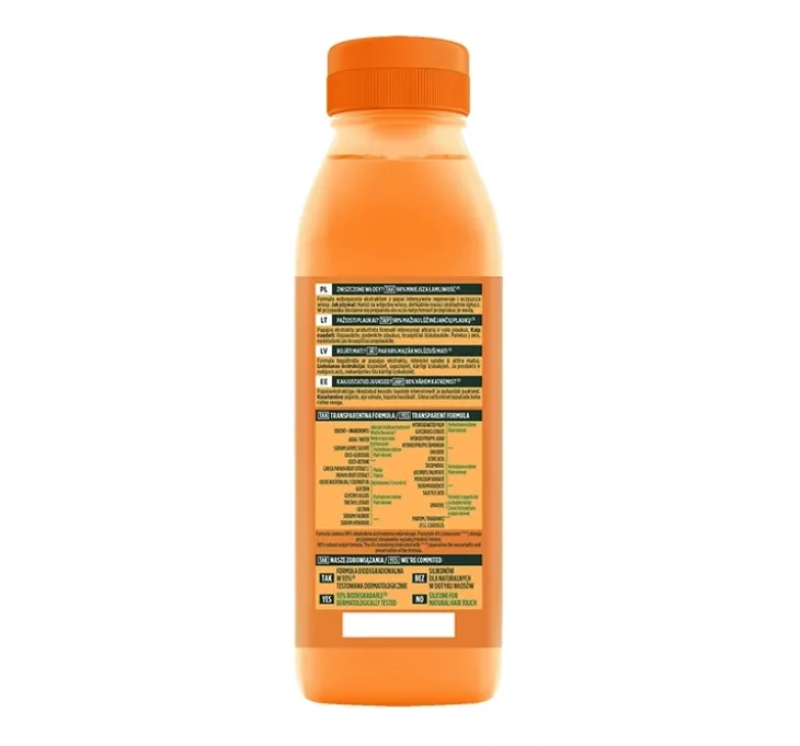 Garnier Fructis Papaya Hair Food regenerujący szampon do włosów 350 ml