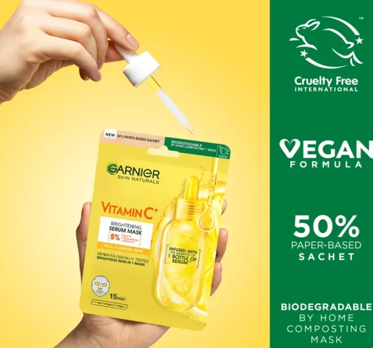 Garnier maska na tkaninie z witaminą C 1 sztuka