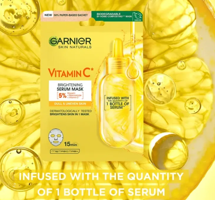 Garnier maska na tkaninie z witaminą C 1 sztuka