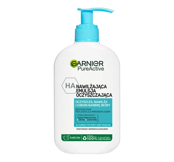Garnier Pure Active nawilżająca emulsja oczyszczająca 250 ml
